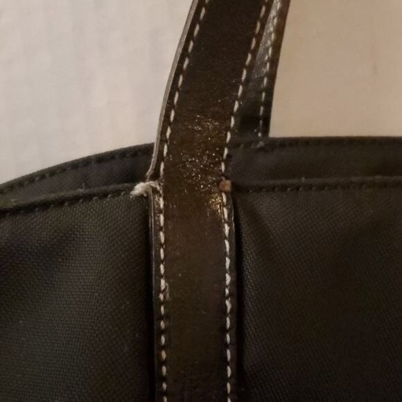 Kate Spade Black Nylon Tote Bag Shoulder Satchel Handbag Purse WOMEN'S WOMAN'S - Picture 11 of 15